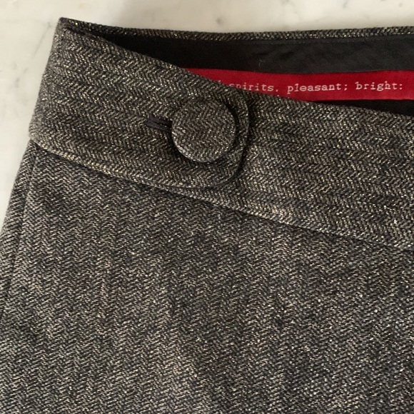 J.Crew Favorite Fit Shimmer TALL LONG Black with Gold Thread - Picture 8 of 9